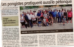 Tournoi de pétanque 2016